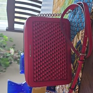 Michael Kors Cherry Woven Crossbody Bag